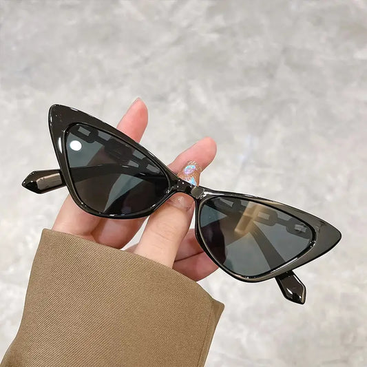 Black & Grey Cat Eye Fashion Sunglasses