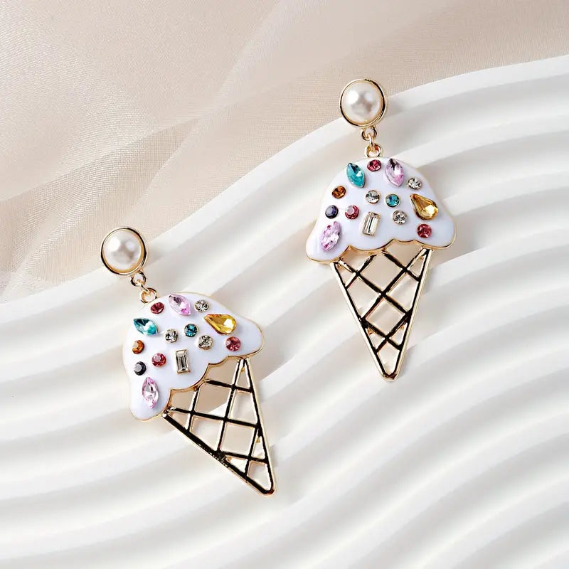 Ice Cream Cone Earrings