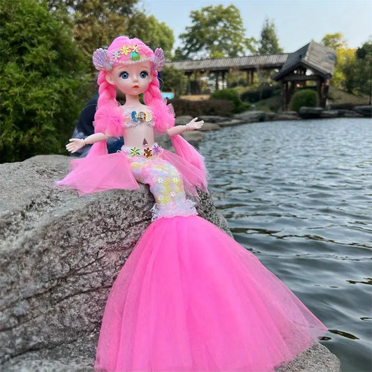 Pink Princess Mermaid Doll