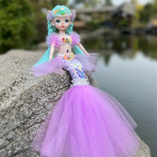Purple Princess Mermaid Doll