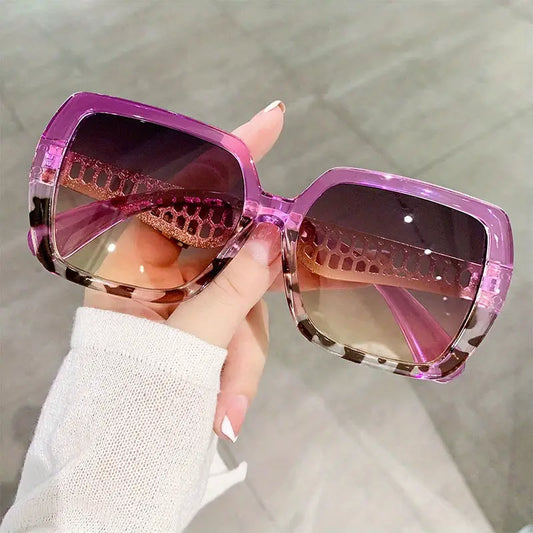 Jelly Color Block Fashion Sunglasses