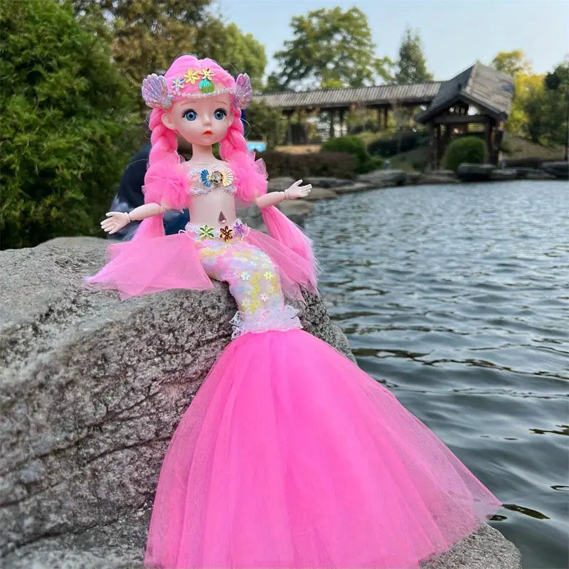 Pink Princess Mermaid Doll