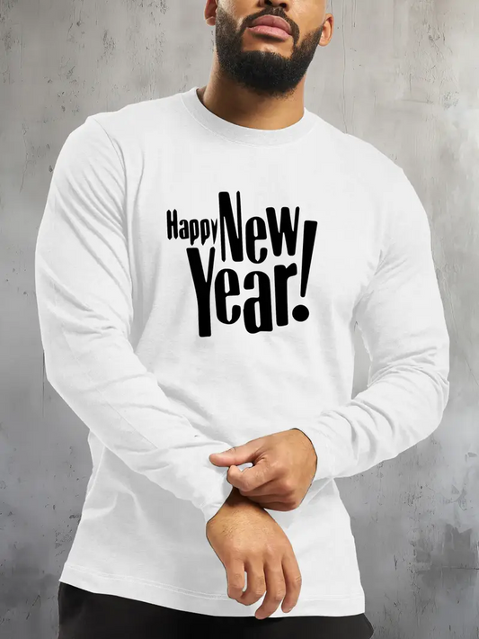 Happy New Year Long Sleeve T-Shirt Men #3